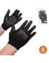 LUVA N119 NYLON NITRILO T.8 PRETO/PRETO