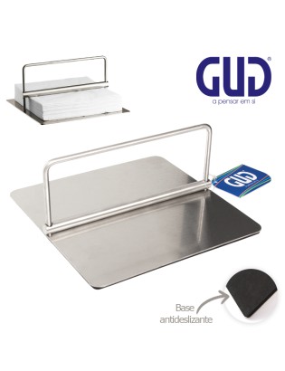 PORTA GUARDANAPOS GUD PIAZZA 18X18X8CM INOX