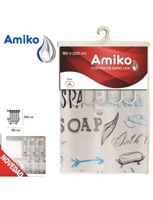 CORTINA BANHO AMIKO 5063...