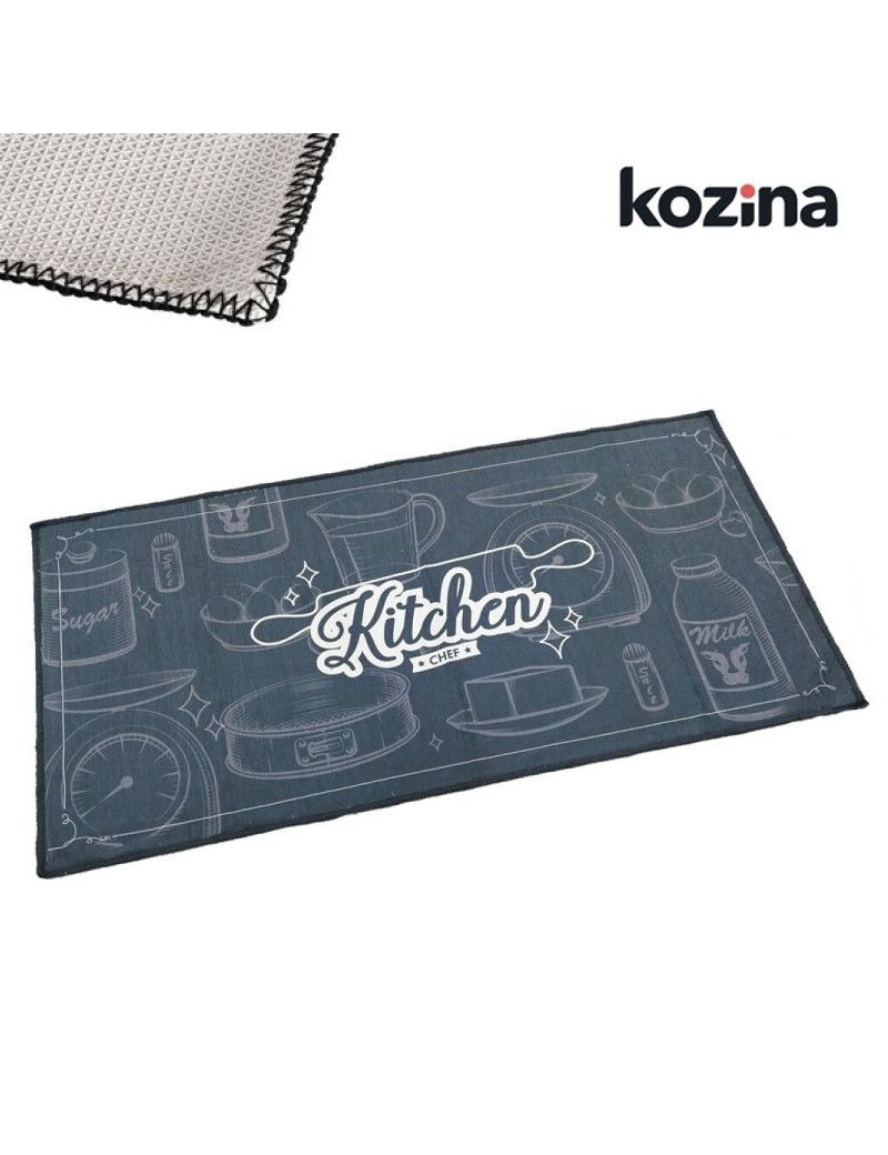 TAPETE COZINHA KOZINA C ANTIDESLIZANTE 90X50CM