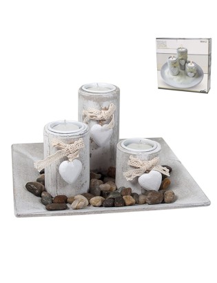 PORTA VELAS 628501 CORAÇAO...