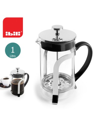 CAFETEIRA IBILI 625410 EMBOLO 1L VIDRO / INOX 18/10