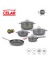 TREM CELAR FORNO FIT 5 PEÇAS ANTIAD. GRANITADO INDUÇAO