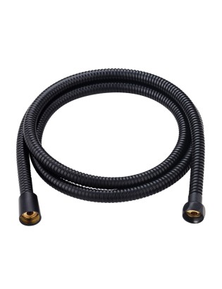 MANGUEIRA CHUVEIRO ARTIC 48011 INOX PRETO 1,8M