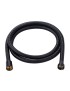 MANGUEIRA CHUVEIRO ARTIC 48011 INOX PRETO 1,8M