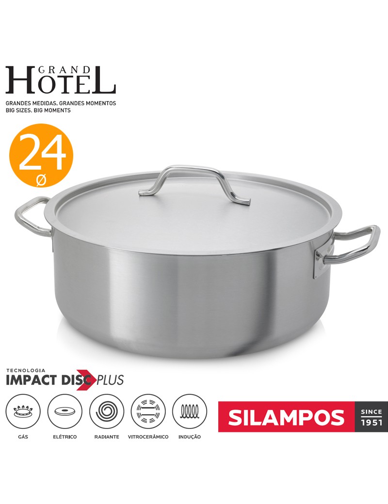 CAÇAROLA SL GRAND HOTEL  Ø24CM 4,1L INOX 18/10