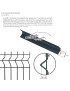 KIT OCULTAÇAO RAL 9010 BRANCO P/REDE MET. 1,73X2,5M
