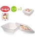 CAIXA HERMETICA SNIPS 055000 FRESH QUAD 0,5L CONJ.3