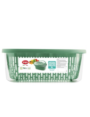 CAIXA HERMETICA SNIPS 021480 AROMA FR RET C/CESTO 4L VERDE