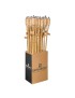TOCHA 17140 NEGRA NATURAL ENTRANÇADA 8X152CM BAMBU