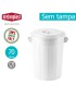 CONTENTOR 25085 BRANCO TRANSL. 70L S/TAMPA Ø45X60CM