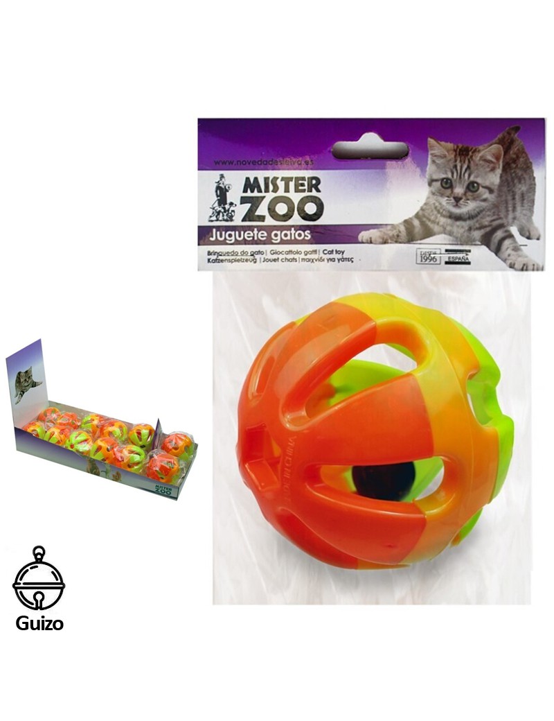 BRINQUEDO BOLA ZOO 51331 P/GATOS CORES SORTIDAS