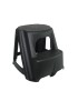 BANCO ESCADOTE STEP 600402 PRETO 50X57X45CM PLST