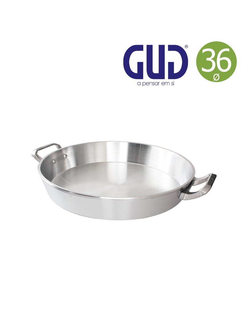 FRIGIDEIRA GUD ACETINADO C/ASAS 36CM  ALUMINIO FUND.