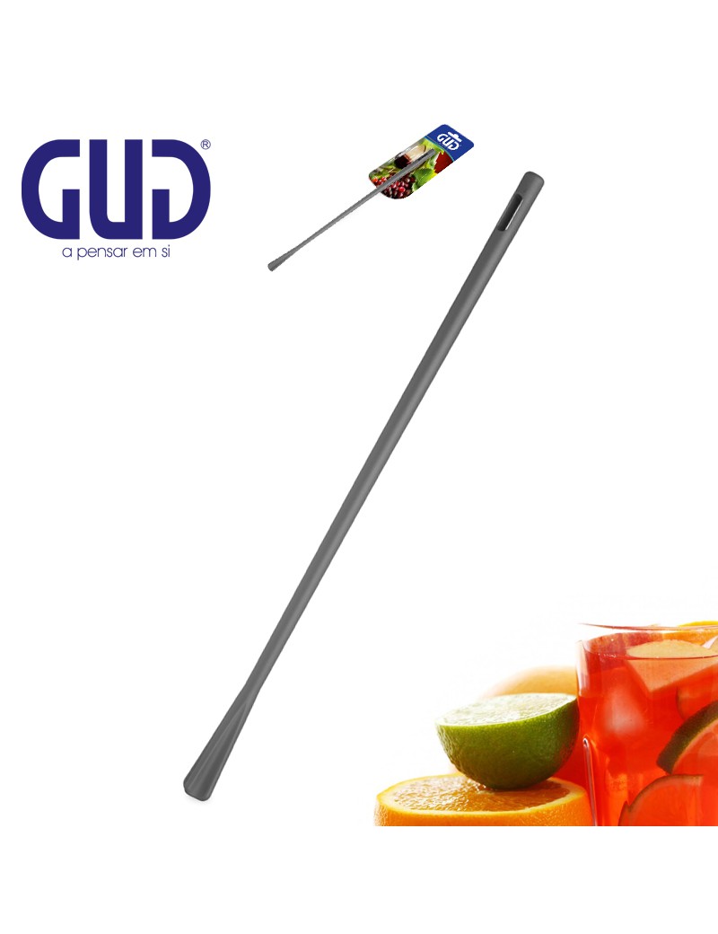COLHER MEXE MEXE  SANGRIA GUD CINZA 37,5CM PLST