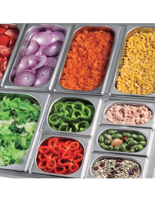 TABULEIRO GASTRONORM LACOR 66665Z  1/6 X65MM INOX