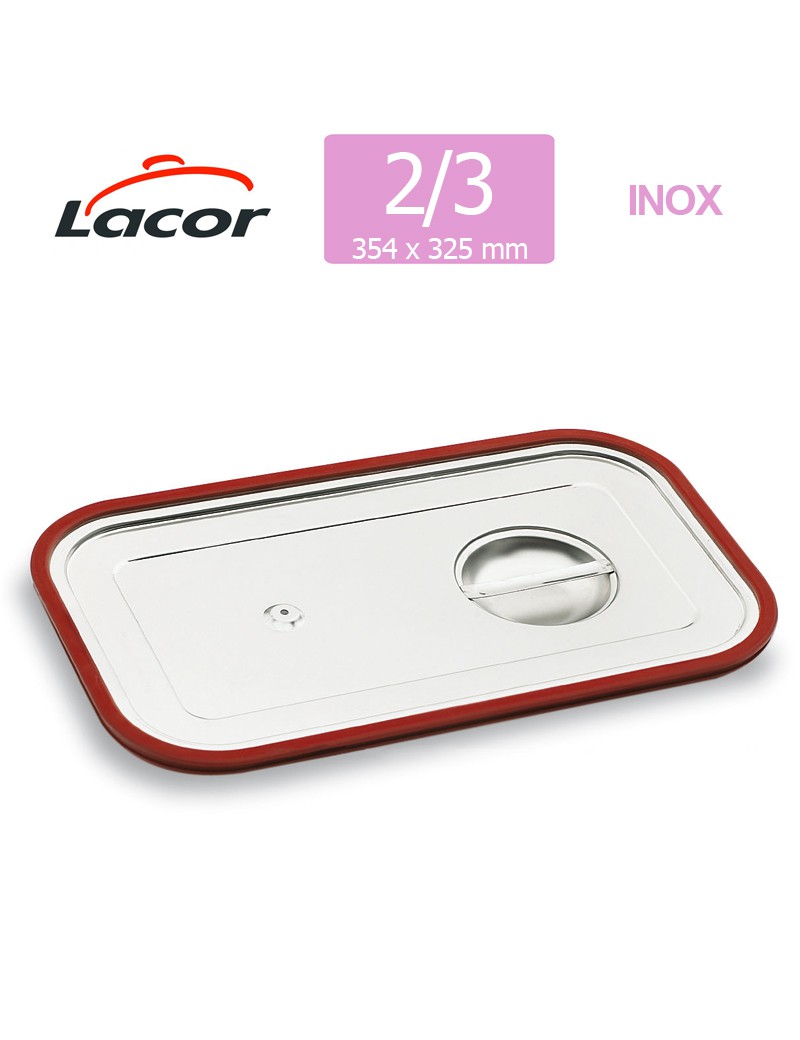 TAMPA GASTRONORM LACOR 66903Z C/J. SILICONE 2/3 INOX