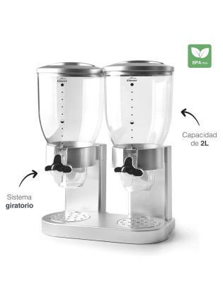DISPENSADOR CEREAIS LACOR 62596 DUPLO 2X 2L