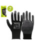 LUVA HERCULES 4010BL NYLON NITRILO T.7 PRETO