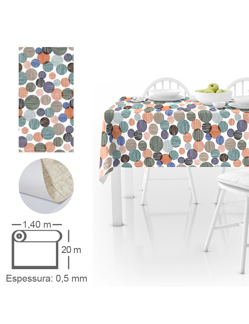 TOALHA MESA ECO HUE1575/03 GIRVIN BLUE ROLO 1,4X20M PVC