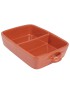 ASSADEIRA BARRO LISA T.VIDRA Nº4 C/DIVISORIAS 43x29x9