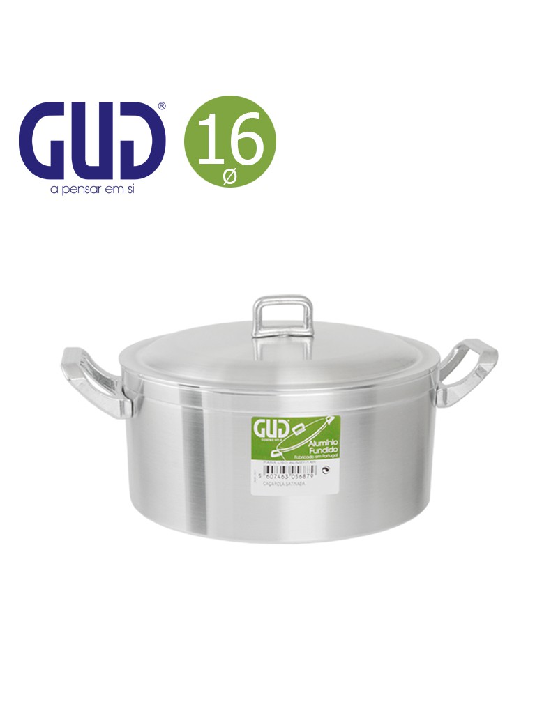 CAÇAROLA GUD ACETINADO Ø16CM  1,5L ALUMINIO FUND.