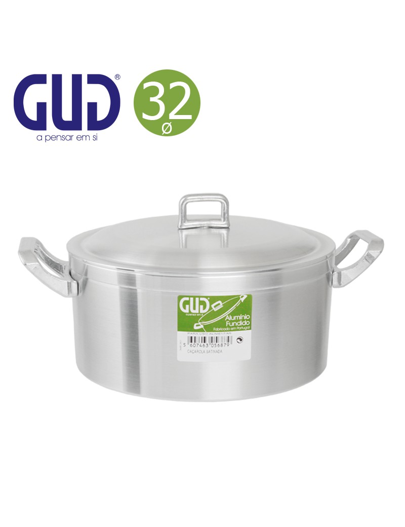 CAÇAROLA GUD ACETINADO Ø32CM  11,5L ALUMINIO FUND.