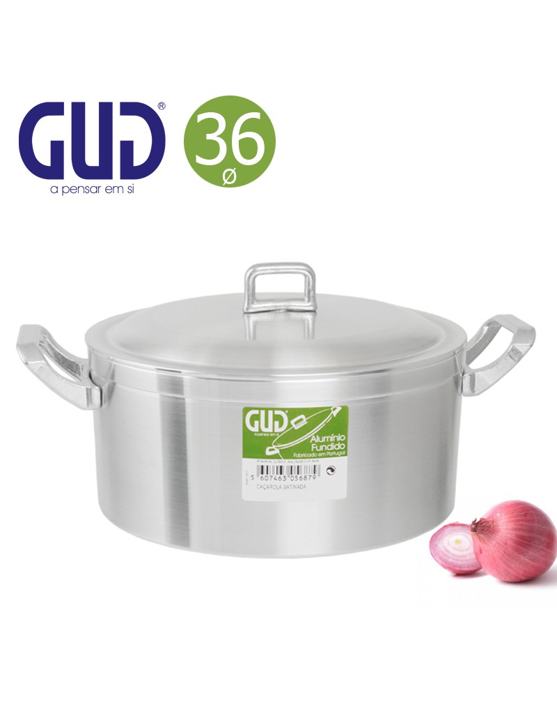 CAÇAROLA GUD ACETINADO Ø36CM  17L ALUMINIO FUND.