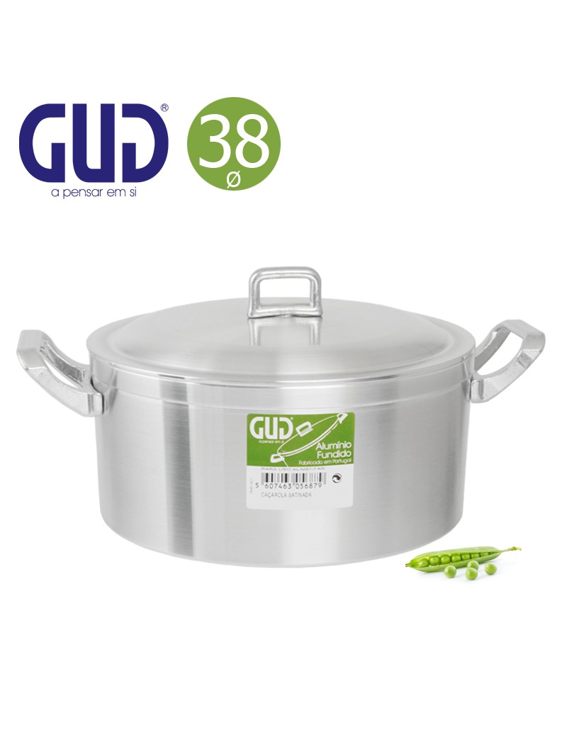 CAÇAROLA GUD ACETINADO Ø38CM  20L ALUMINIO FUND.