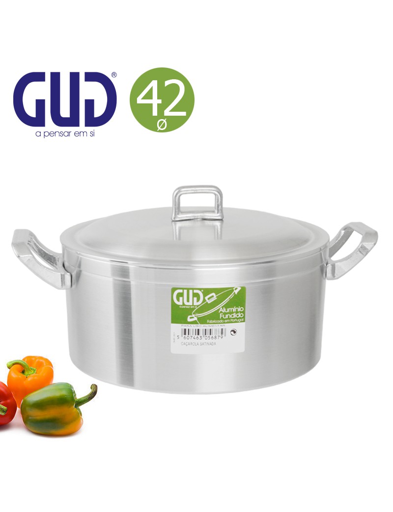 CAÇAROLA GUD ACETINADO Ø42CM  30L ALUMINIO FUND.