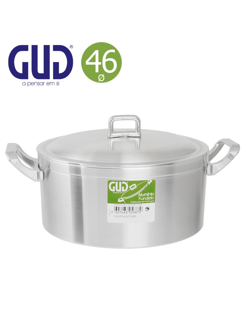 CAÇAROLA GUD ACETINADO Ø46CM  40L ALUMINIO FUND.