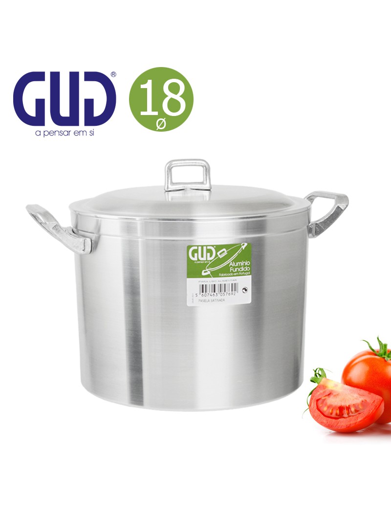 PANELA GUD ACETINADO Ø18CM  3,5L ALUMINIO FUND.