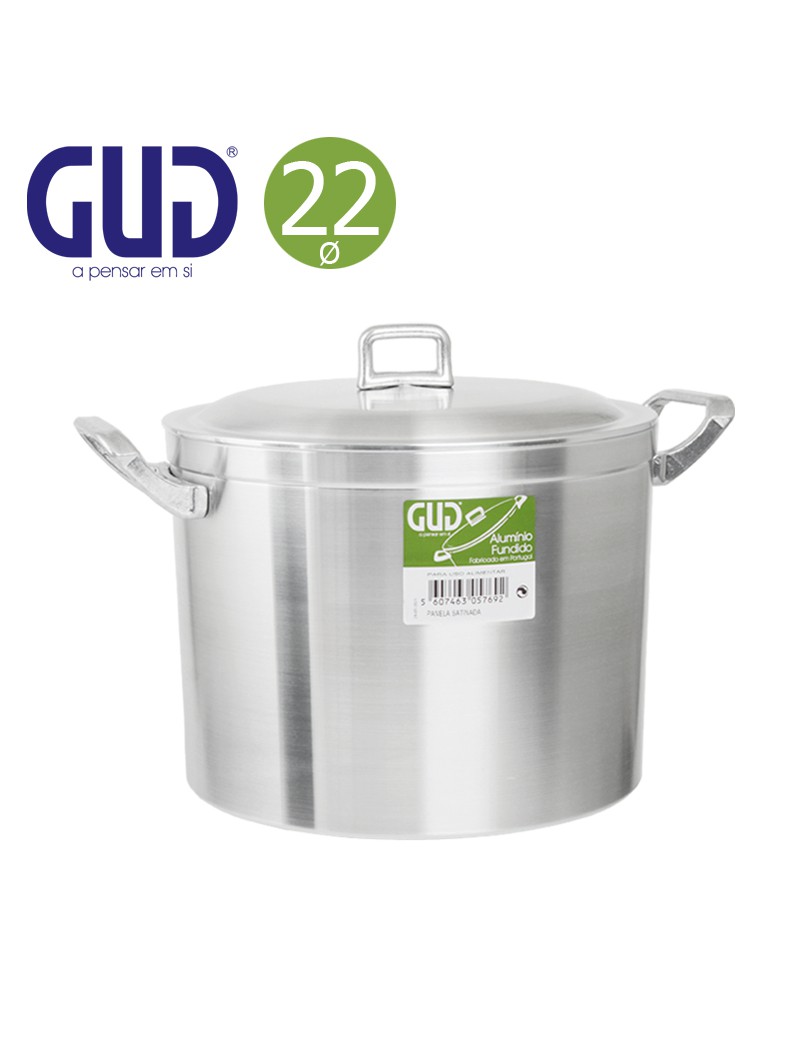 PANELA GUD ACETINADO Ø22CM  6,5L ALUMINIO FUND.
