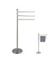SUPORTE TOALHAS 140338 P/WC 3 BRAÇOS 43X22X85,5CM INOX