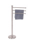SUPORTE TOALHAS 140338 P/WC 3 BRAÇOS 43X22X85,5CM INOX