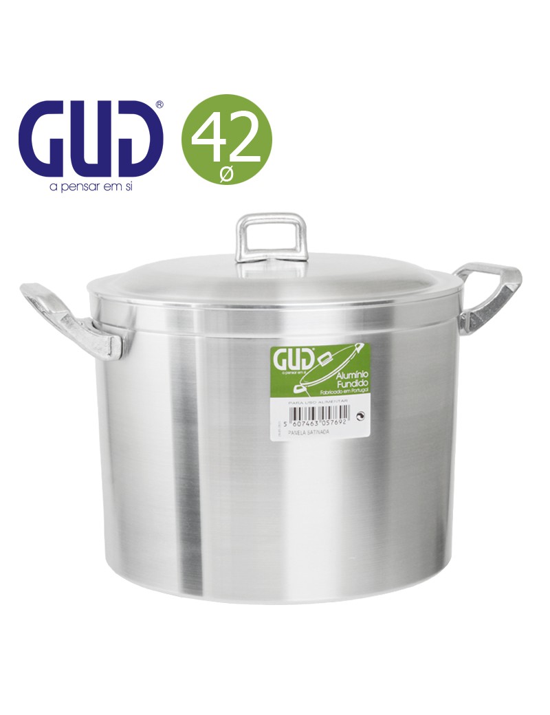 PANELA GUD ACETINADO Ø42CM  45L ALUMINIO FUND.