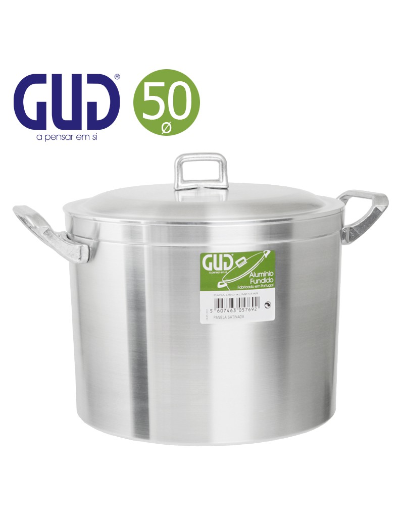 PANELA GUD ACETINADO Ø50CM  80L ALUMINIO FUND.