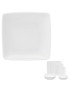 PRATO MARCADOR CARRE 31CM PORCELANA 2AS