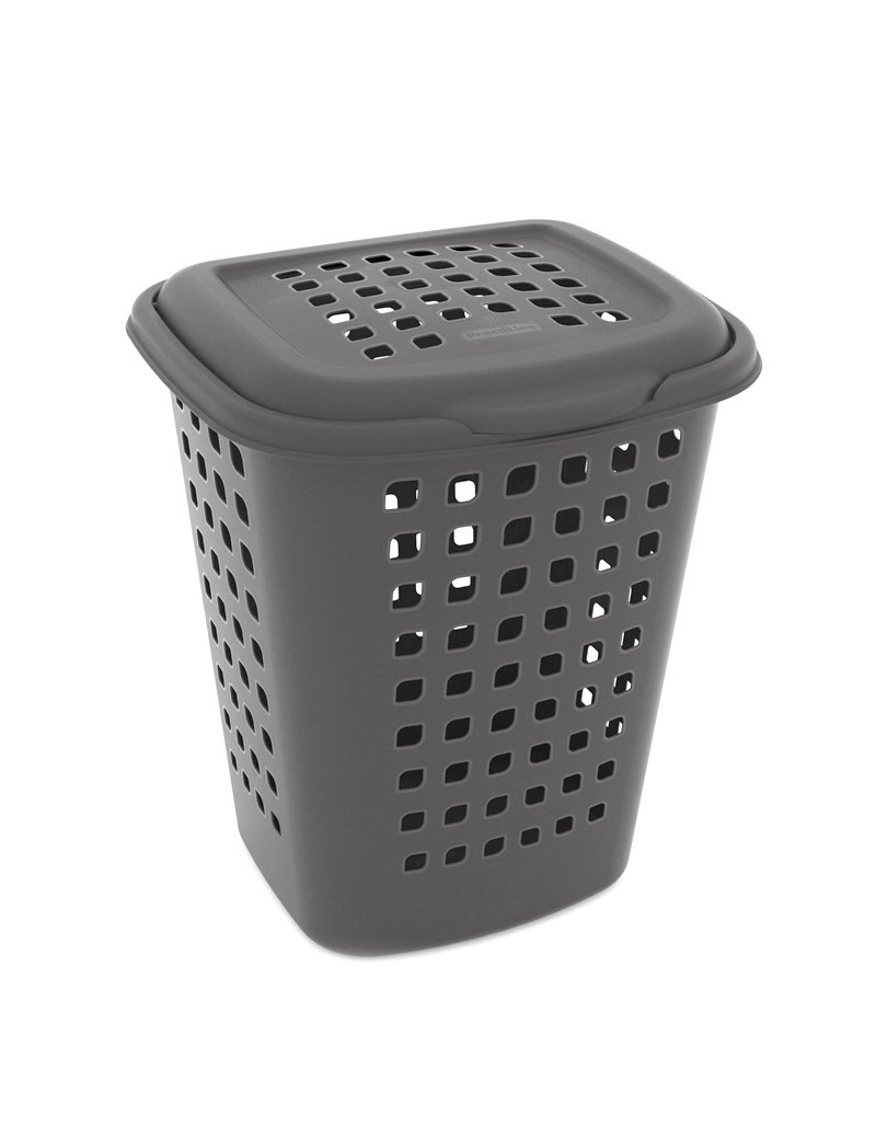 CESTO ROUPA MULTIBASKET ANTRACITE 55L 45X39,5X50CM PLST