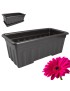 FLOREIRA 400 ANTRACITE RETANGULAR S/PRATO 40X20X15,5CM