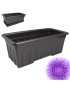 FLOREIRA 600 ANTRACITE RETANGULAR S/PRATO 60X22X15CM