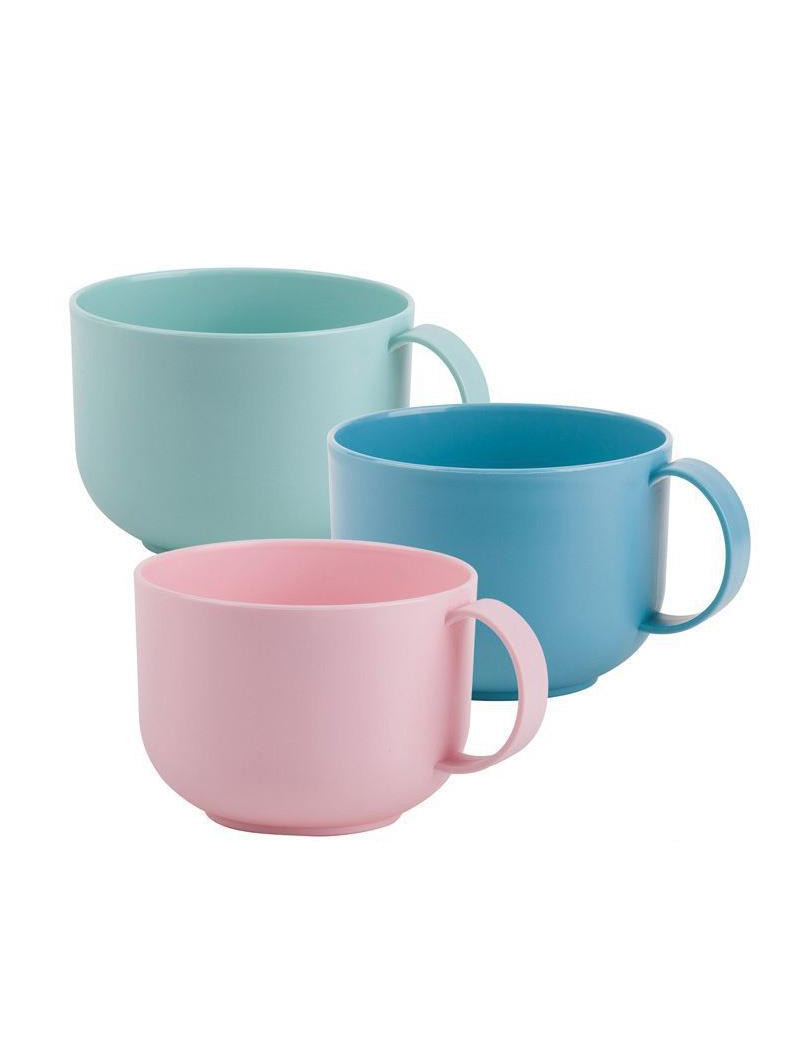 CHAVENA ALMOÇADEIRA 56364 SOFT COLORS 60CL SORT. PLST