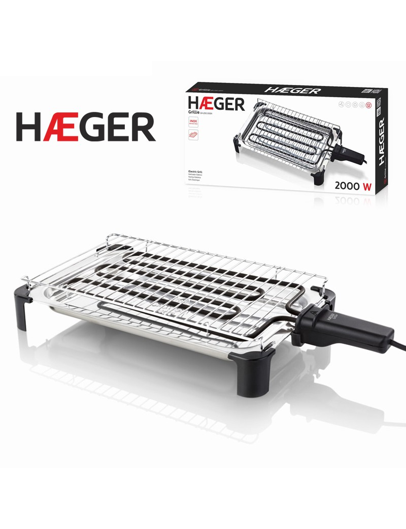 GRELHADOR ELETRICO HAEGER GRILLIE GR-200.006A 2000W