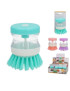 ESCOVA COZINHA 379128 C/DISPENSADOR PLST 6X7CM SORT