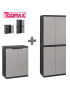 CONJ.2 ARMARIO 303 (300+302) BIOS MIDI PRETO/TORT. 85/165CM