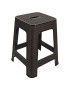 BANCO HEGA 18180 RATTAN CASTANHO  36,7X36,7X45,5CM PLST