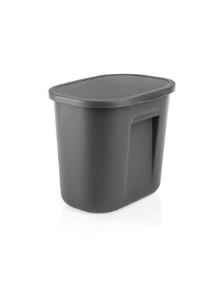 BALDE LIXO 761 BE-SMART 3L C/TP +SUPORTE CINZA