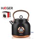 JARRO ELETRICO HAEGER ART DECO BLACK EK-22B.024A 1,7L 2200W