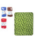 MANTA ANIMAIS 104834 PEGADAS 100X76CM SORT