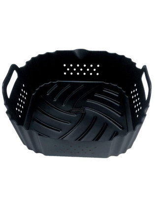 BANDEJA FIH 1175 P/FRITADEIRA A AR PERF. 20X6CM PRETO SILIC
